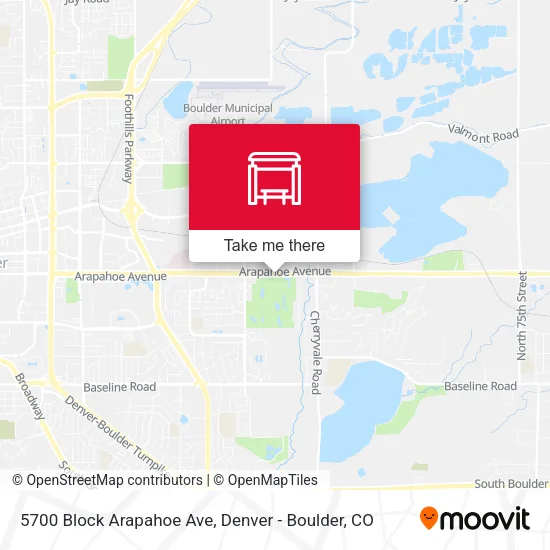 5700 Block Arapahoe Ave map