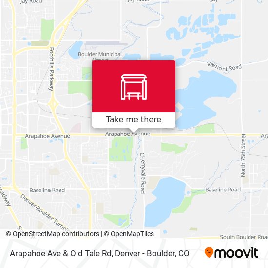 Arapahoe Ave & Old Tale Rd map