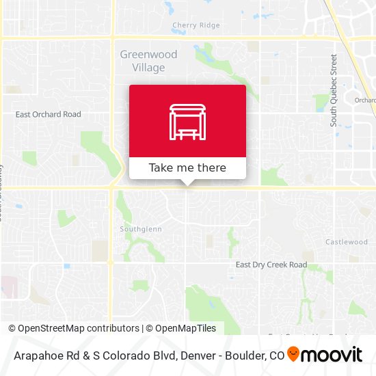 Arapahoe Rd & S Colorado Blvd map
