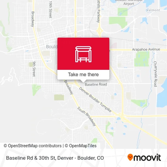 Mapa de Baseline Rd & 30th St