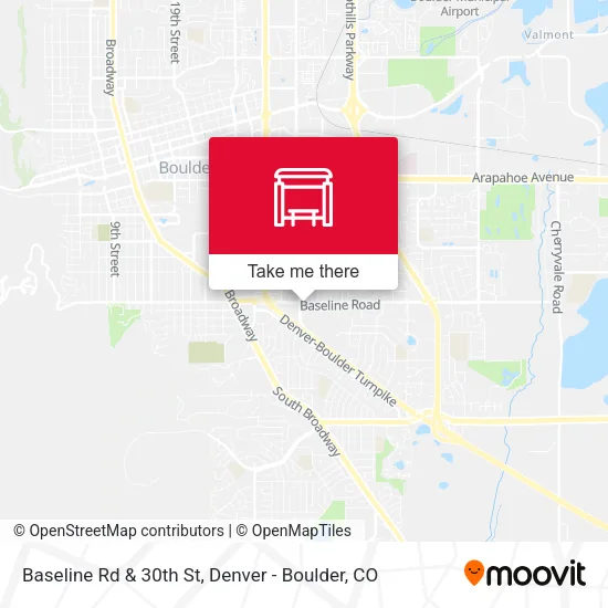 Mapa de Baseline Rd & 30th St
