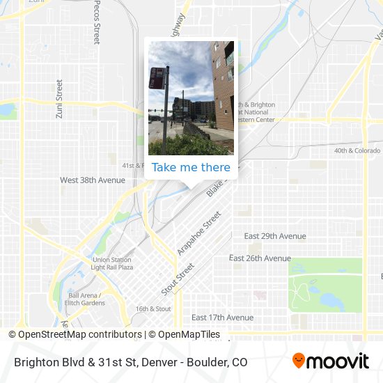 Brighton Blvd & 31st St map