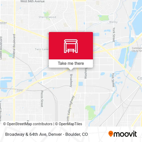 Broadway & 64th Ave map