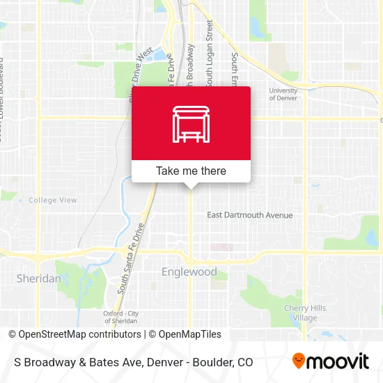 Mapa de S Broadway & Bates Ave