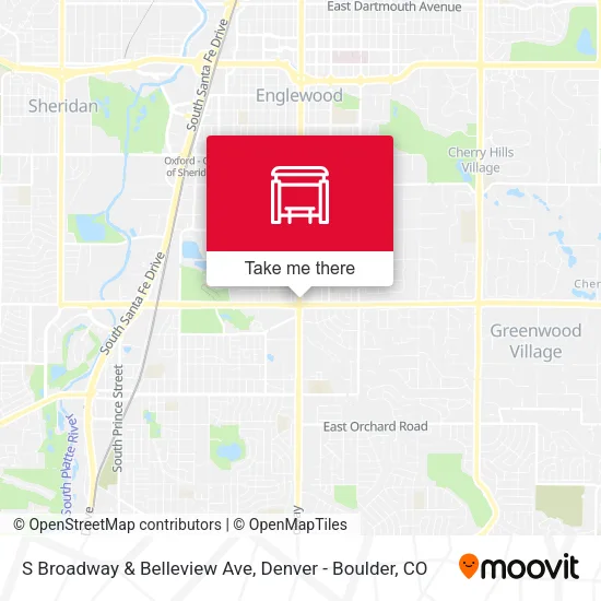 Mapa de S Broadway & Belleview Ave