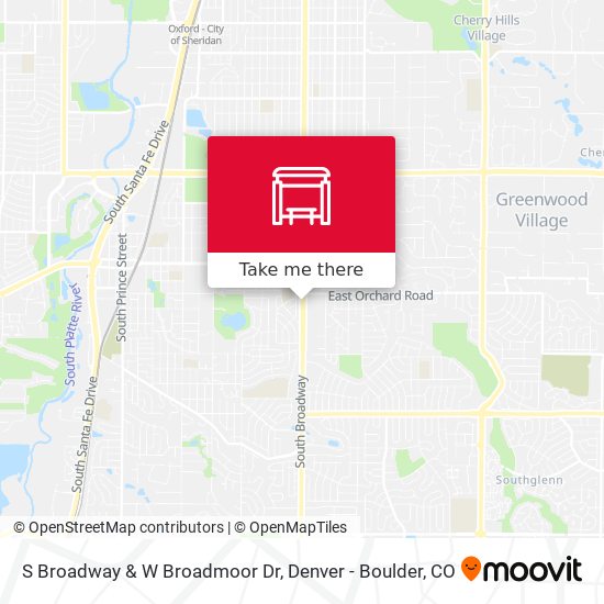 S Broadway & W Broadmoor Dr map