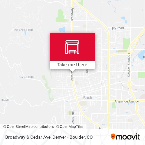 Broadway & Cedar Ave map