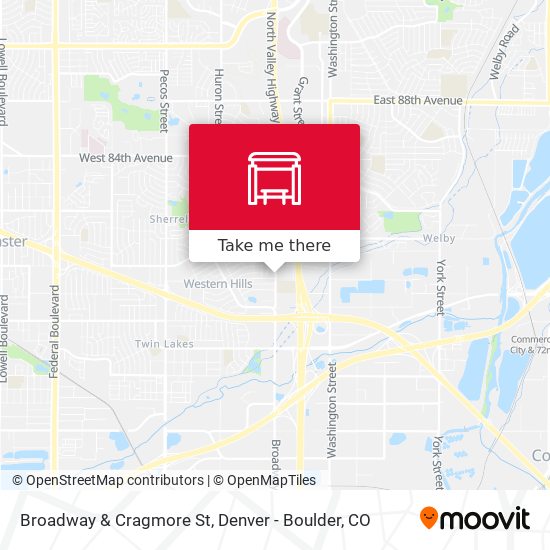 Broadway & Cragmore St map