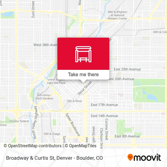 Broadway & Curtis St map