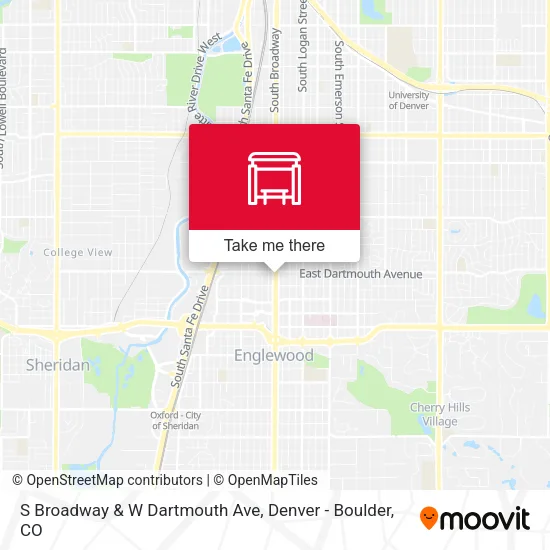 Mapa de S Broadway & W Dartmouth Ave