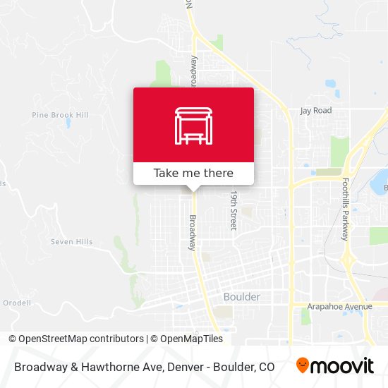 Broadway & Hawthorne Ave map