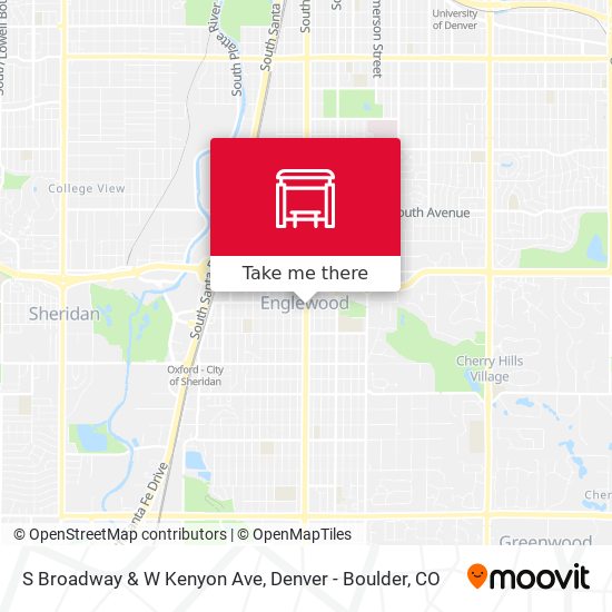 S Broadway & W Kenyon Ave map