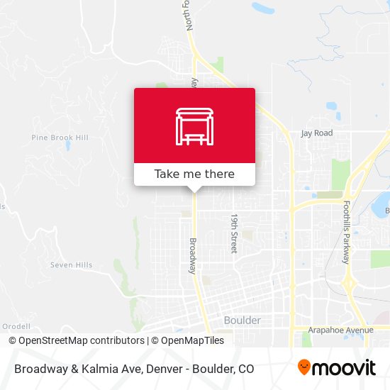 Broadway & Kalmia Ave map