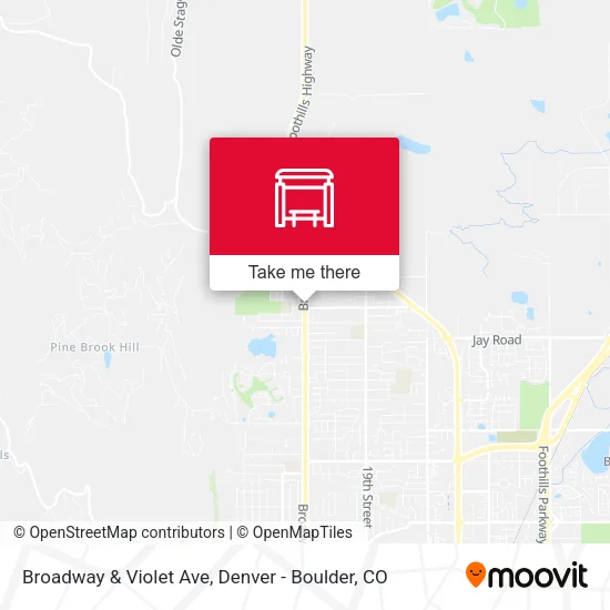 Mapa de Broadway & Violet Ave