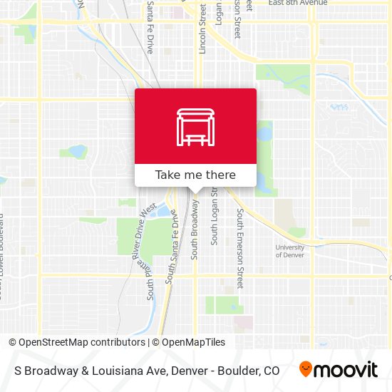 S Broadway & Louisiana Ave map
