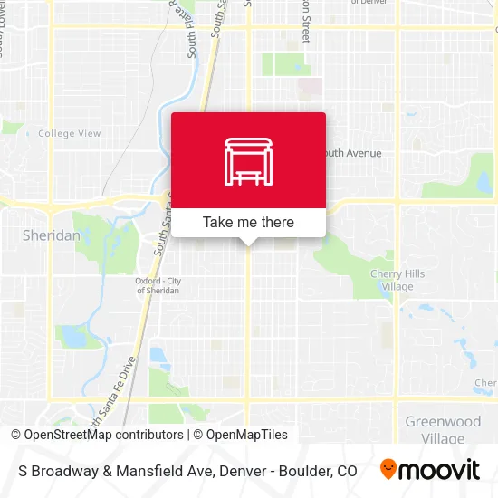 Mapa de S Broadway & Mansfield Ave