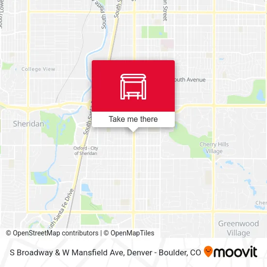 Mapa de S Broadway & W Mansfield Ave