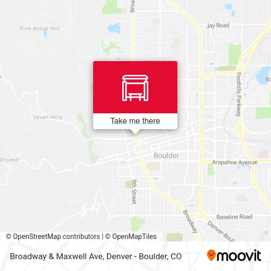 Broadway & Maxwell Ave map