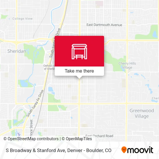 S Broadway & Stanford Ave map