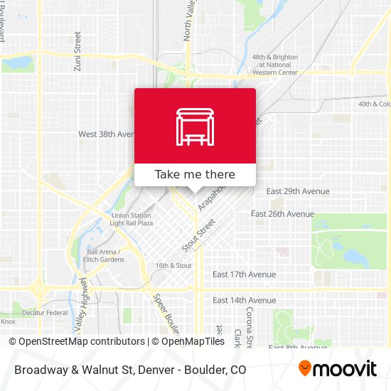 Broadway & Walnut St map