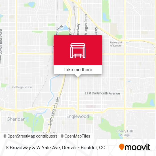 Mapa de S Broadway & W Yale Ave
