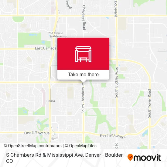 Mapa de S Chambers Rd & Mississippi Ave