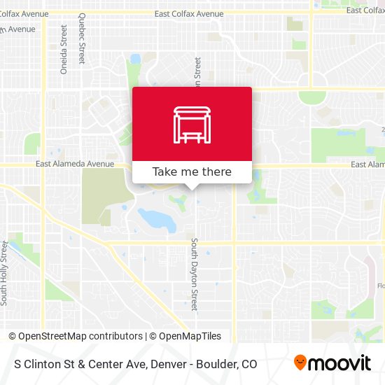 S Clinton St & Center Ave map