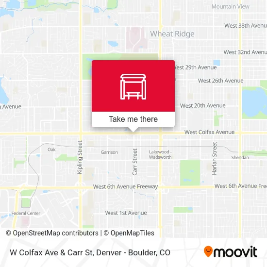 Mapa de W Colfax Ave & Carr St