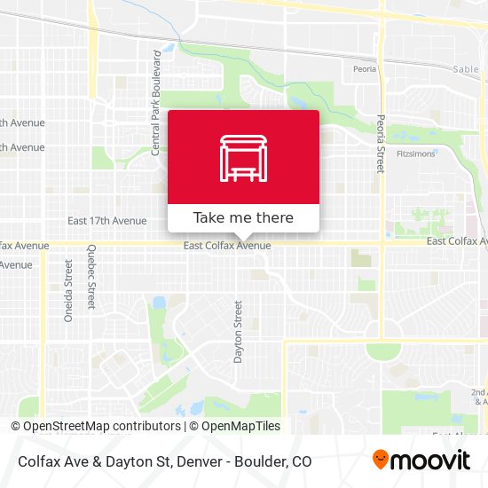 Colfax Ave & Dayton St map