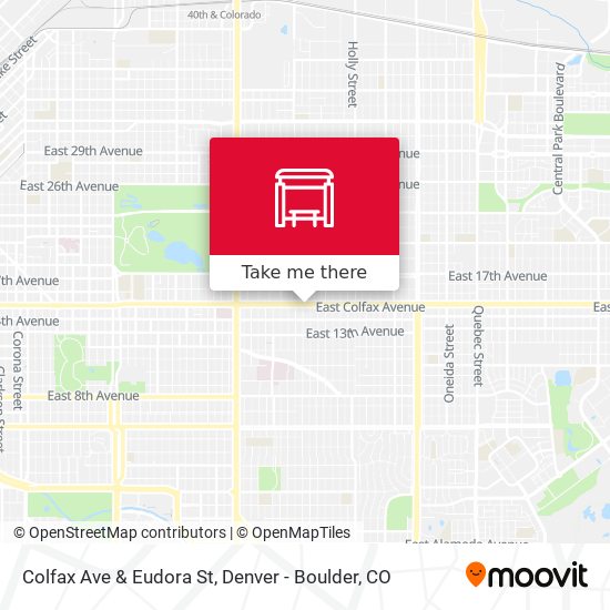 Colfax Ave & Eudora St map
