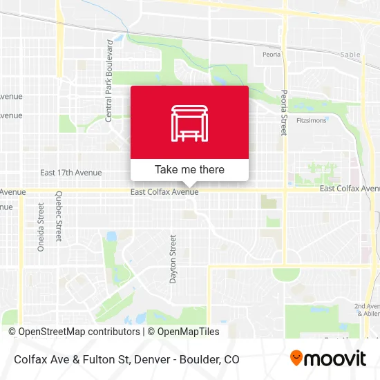 Colfax Ave & Fulton St map