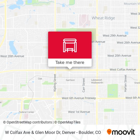 Mapa de W Colfax Ave & Glen Moor Dr