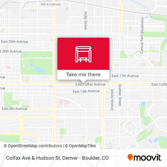 Colfax Ave & Hudson St map