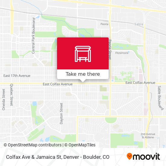 Mapa de Colfax Ave & Jamaica St