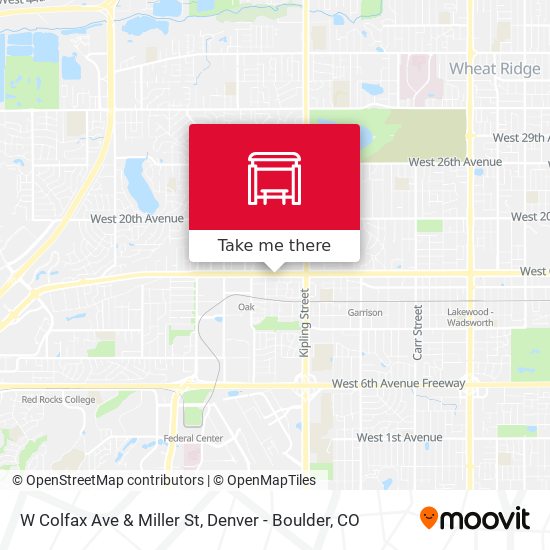 W Colfax Ave & Miller St map