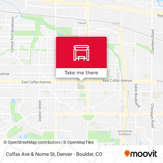 Mapa de Colfax Ave & Nome St