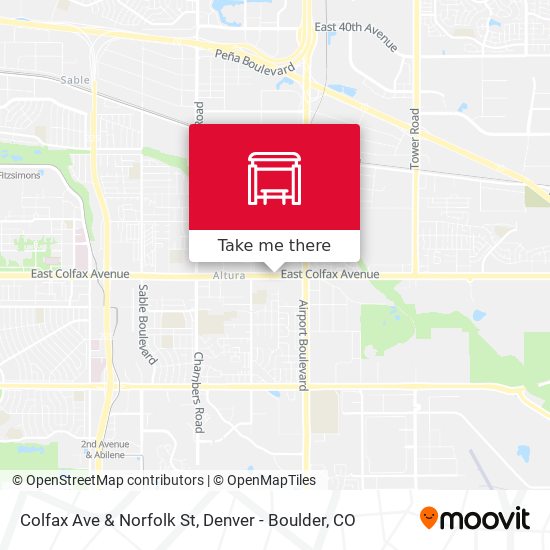 Colfax Ave & Norfolk St map