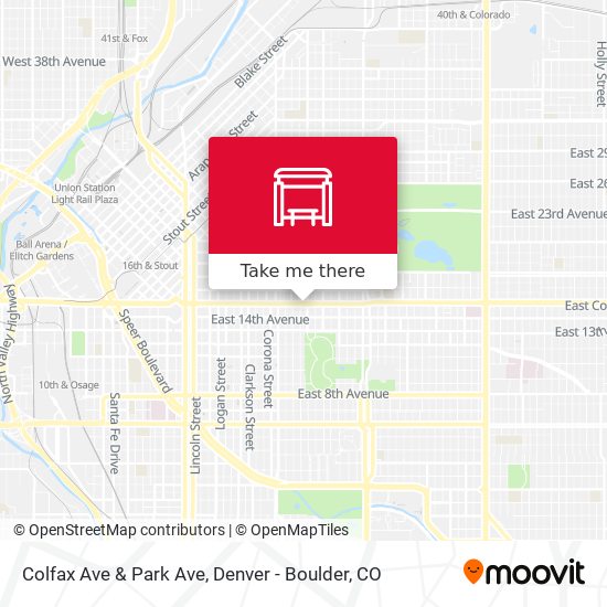 Mapa de Colfax Ave & Park Ave