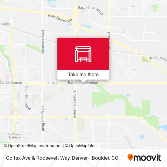 Colfax Ave & Roosevelt Way map