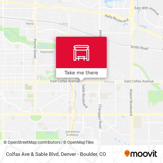 Mapa de Colfax Ave & Sable Blvd