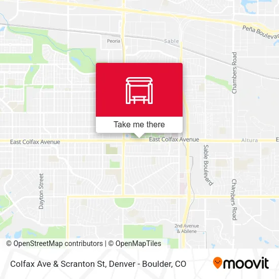 Mapa de Colfax Ave & Scranton St