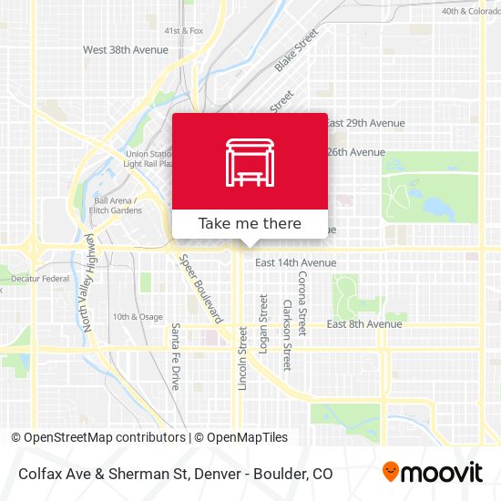 Colfax Ave & Sherman St map