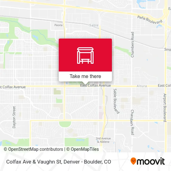 Mapa de Colfax Ave & Vaughn St