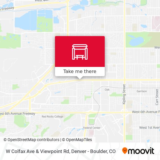 W Colfax Ave & Viewpoint Rd map