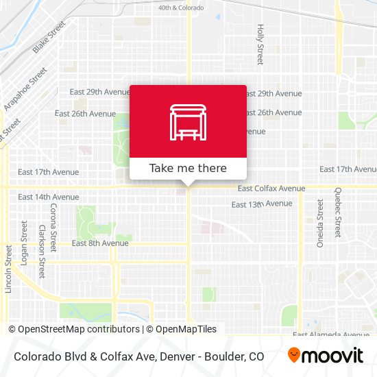 Mapa de Colorado Blvd & Colfax Ave