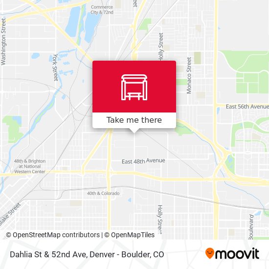 Dahlia St & 52nd Ave map