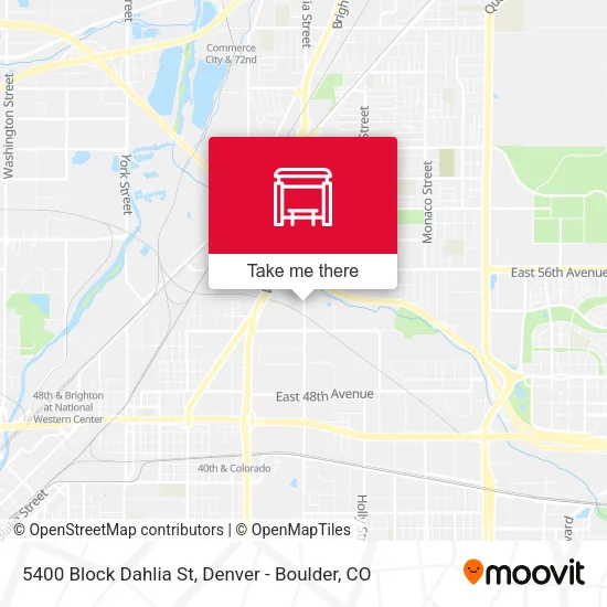 5400 Block Dahlia St map