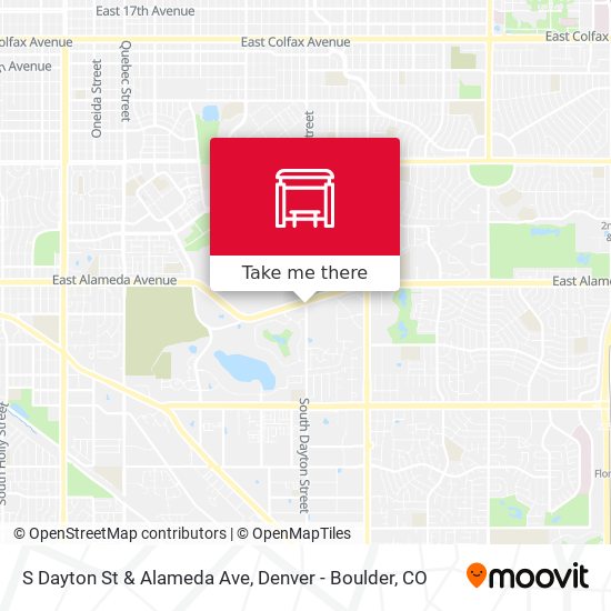 S Dayton St & Alameda Ave map