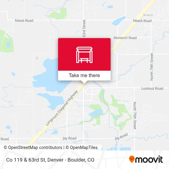 Co 119 & 63rd St map
