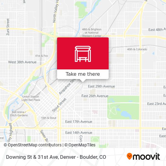 Mapa de Downing St & 31st Ave